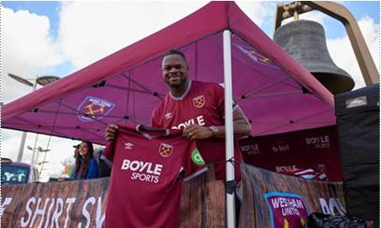 boyle sports west ham shirt swaps