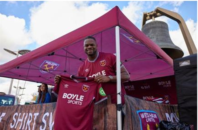 boyle sports west ham t shirt promotion