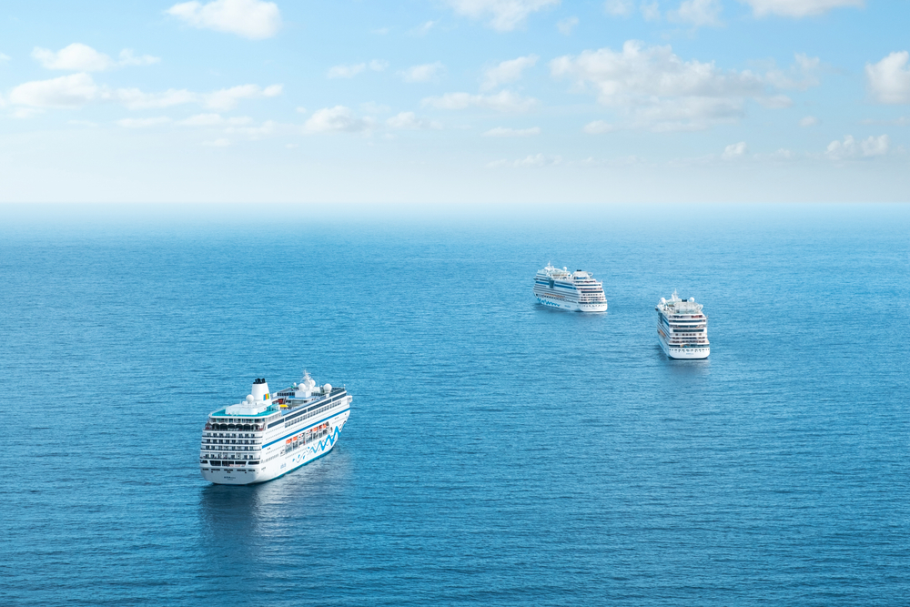 tenerife,,spain, ,november,,2020:,many,cruise,ships,anchored,near